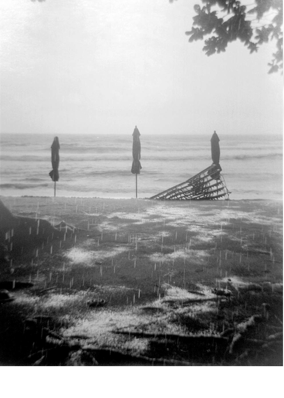 Beach Closed - Silver Gelatin Photography by Gwen Arkin