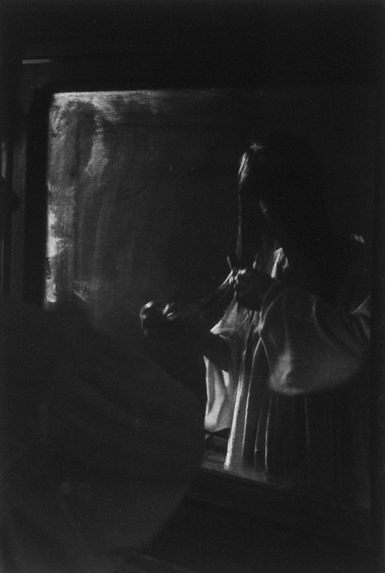 Cheryl At Her Mirror - Silver Gelatin Photography by Gwen Arkin